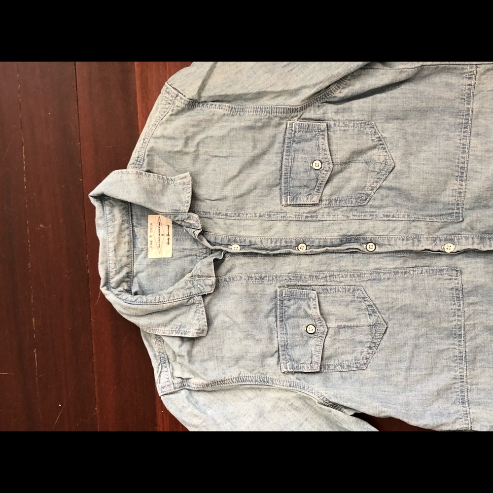Men’s Rag & Bone Button Down Denim Shirt